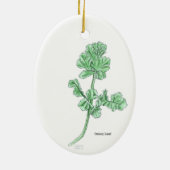 Kleverblad Sierobject Keramisch Ornament (Achterkant)