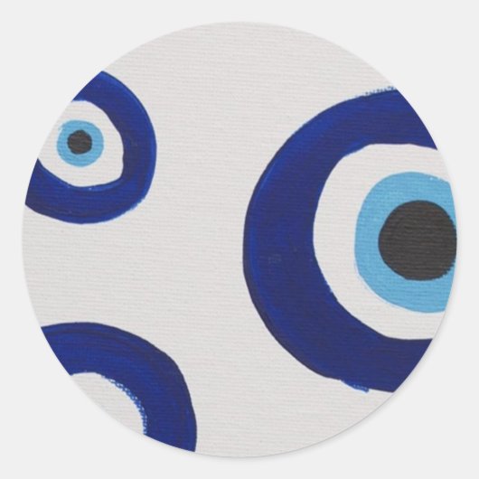 Kleverende Oog Cirkelstickers Ronde Sticker (Voorkant)