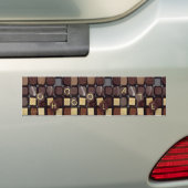 kleverige chocolade bumpersticker (Op auto)
