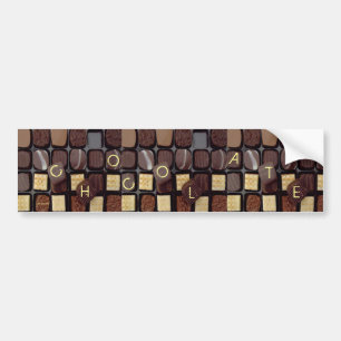 kleverige chocolade bumpersticker
