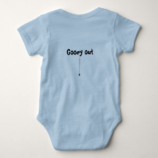 Kleverige in- en uitloop domme baby-body romper
