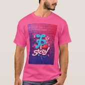Kleverige Katten graffiti T-shirt (Voorkant)