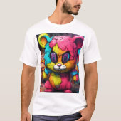 Kleverige Katten graffiti T - shirts (Voorkant)