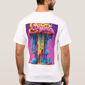 Kleverige Katten graffiti T - shirts (Achterkant)