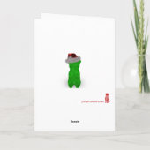 Kleverige Kerstmis Feestdagen Kaart (Achterkant)