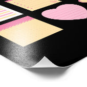 kleverige notities zijn een papiertje foto afdruk (Hoek)