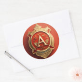 Kleverige situatie ronde sticker (Envelop)