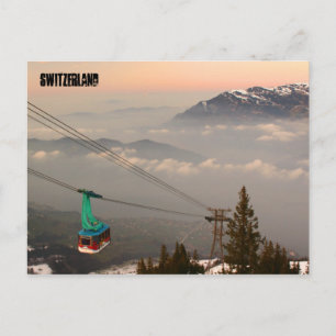 Klewenalp Zwitserland Ski Resort Swiss Alp Sunset Briefkaart