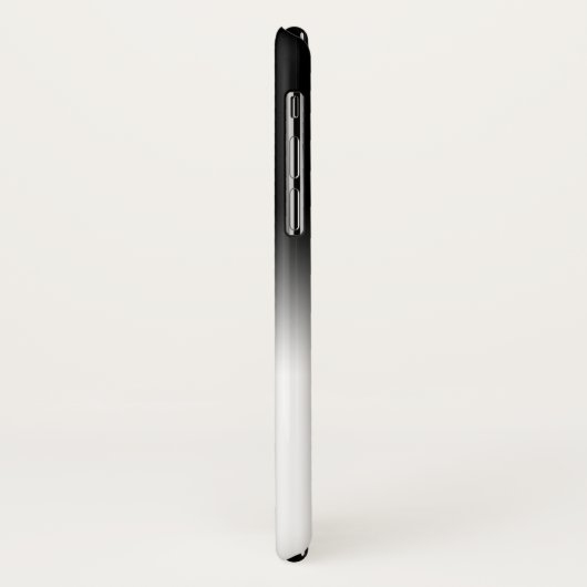 Kley COOL gradiënt zwart-wit gepersonaliseerd Case-Mate iPhone Case (Achterkant/links)