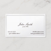 Kley White Border Grapes Winery Visitekaartje (Achterkant)