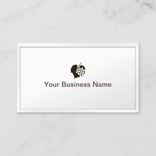 Kley White Border Grapes Winery Visitekaartje (Voorkant)