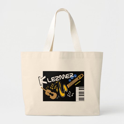 Klezmer Grote Tote Bag (Voorkant)