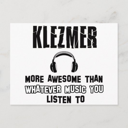 klezmer ontwerp briefkaart (Voorkant)