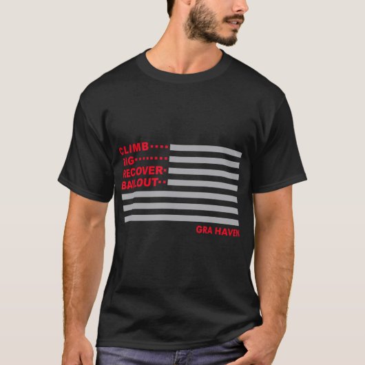Klib Rig Recover Bailout American Flag T-shirt (Voorkant)