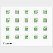 Klieren met kabouters St. Patrick's Day kabouter Ronde Sticker (Vel)