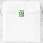 Klieren met kabouters St. Patrick's Day kabouter Ronde Sticker (Tas)