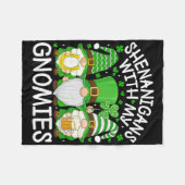 Klieren met mijn Gnomies St. Patrick's Dag Kaboute Fleece Deken (Voorkant (Horizontaal))