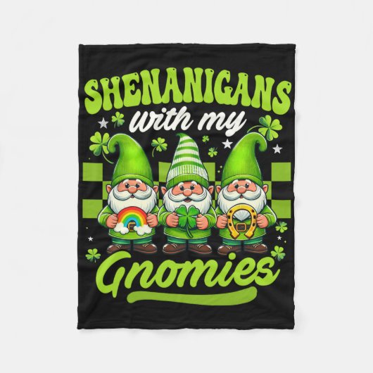 Kliergedrag Met Mijn Kabouters St. Patrick's Dag K Fleece Deken (Voorkant)