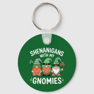 Klierstreken Met Mijn Gnomes St. Patrick's Dag Ier Sleutelhanger