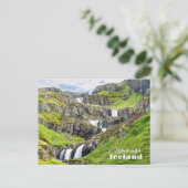 Klifbrekkufossar, IJsland Briefkaart (Staand voorkant)