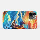 Kliffen bij zonsondergang: het gouden uur van de o Case-Mate iPhone case (Achterkant (horizontaal))