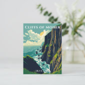 Kliffen van de kust van Moher Ireland Briefkaart (Staand voorkant)