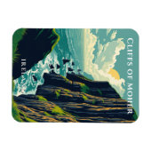 Kliffen van de kust van Moher Ireland Magneet (Horizontaal)