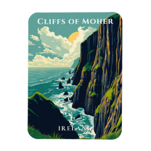 Kliffen van de kust van Moher Ireland Magneet