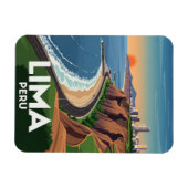 Kliffen van Lima Peru Reizen Magneet (Horizontaal)