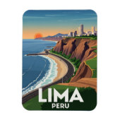 Kliffen van Lima Peru Reizen Magneet (Verticaal)