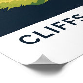 Kliffen van Moeder Ierland Reisprint Poster (Hoek)