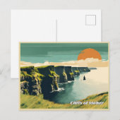 Kliffen van Moher, Ierland Briefkaart (Voorkant / Achterkant)