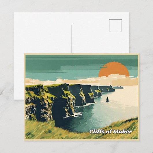 Kliffen van Moher, Ierland Briefkaart (Voorkant / Achterkant)