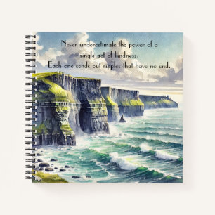 Kliffen van Moher, Ierland & Quote Notitieboek