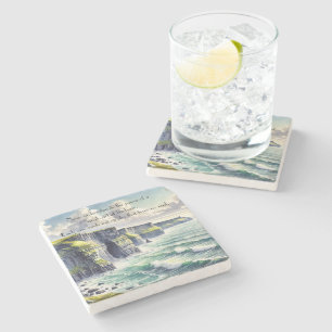 Kliffen van Moher, Ierland & Quote Stenen Onderzetter