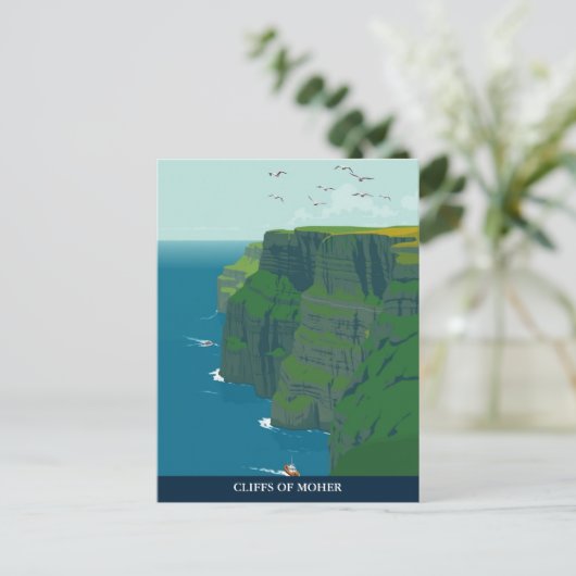 Kliffen van Moher, Ierland Reizen  Briefkaart (Staand voorkant)