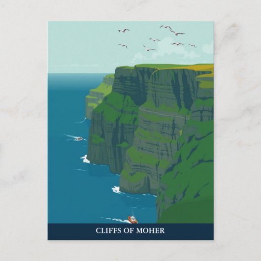 Kliffen van Moher, Ierland Reizen  Briefkaart (Voorkant)