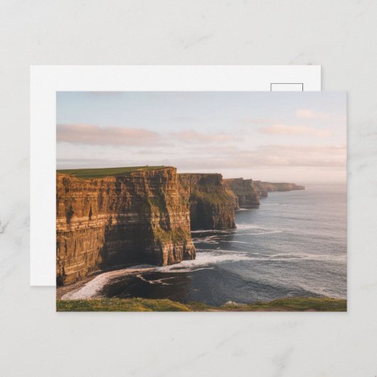 Kliffen van Moher, Ierland, Rock en Zee Briefkaart (Voorkant / Achterkant)