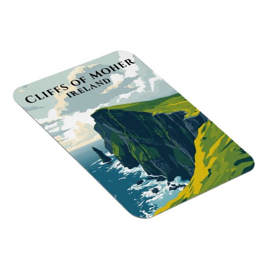 Kliffen van Moher Ireland Iconische Ierse kust Magneet (Rechterzijde)