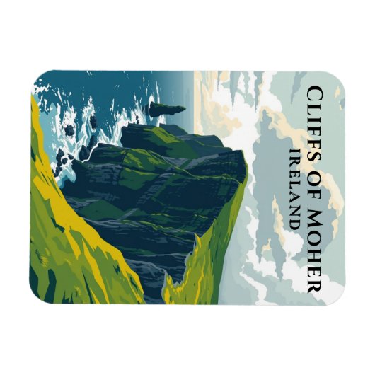 Kliffen van Moher Ireland Iconische Ierse kust Magneet (Horizontaal)