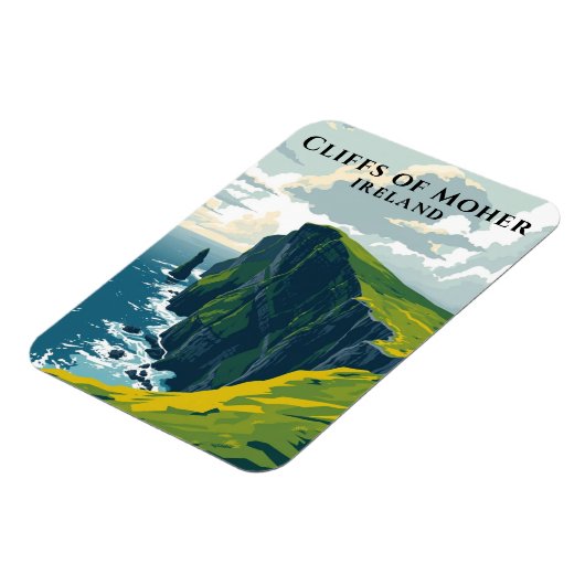 Kliffen van Moher Ireland Iconische Ierse kust Magneet (Linkerzijde)