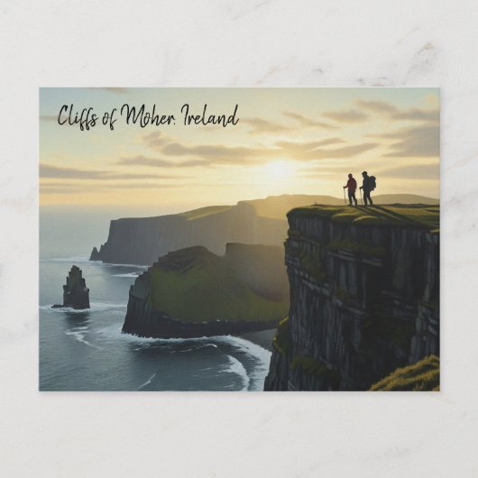 Kliffen van Moher Ireland Reizen Briefkaart (Voorkant)