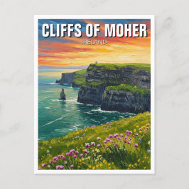 Kliffen van Moher Ireland Reizen Briefkaart