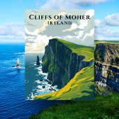 Kliffen van Moher Ireland Reizen Briefkaart