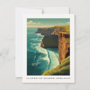 Kliffen van Moher Ireland Travel Briefkaart