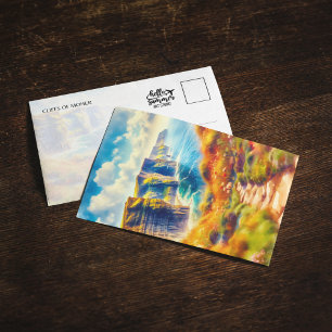 Kliffen van Moher Ireland Waterverf Briefkaart