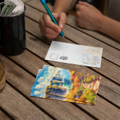 Kliffen van Moher Ireland Waterverf Briefkaart