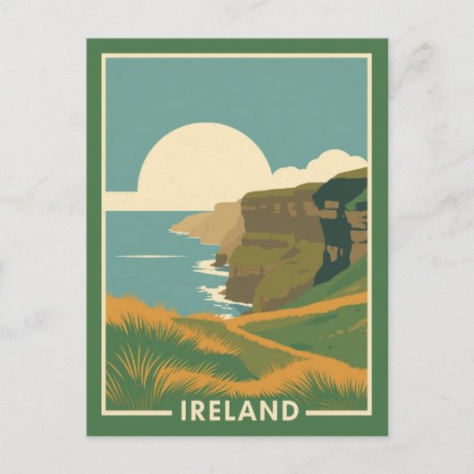 Kliffen van Moher Schilderachtig Ierland Reizen Briefkaart (Voorkant)