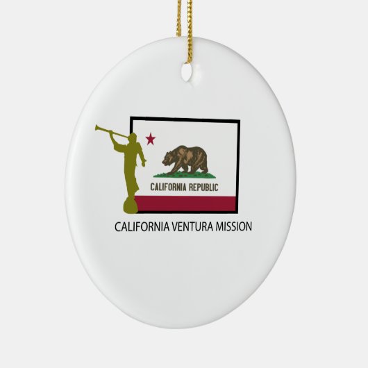 KLIFORNIA VENTURA MISSIE LDS CTR KERAMISCH ORNAMENT (Rechts)