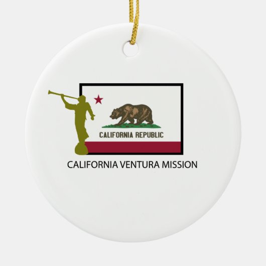 KLIFORNIA VENTURA MISSIE LDS CTR KERAMISCH ORNAMENT (Voorkant)